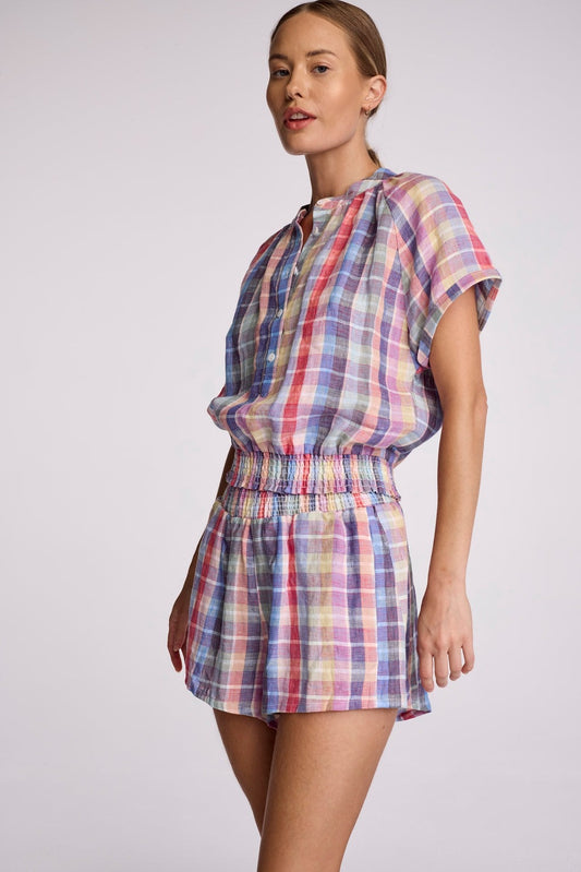 PLAID DARI TOP - RAINBOW PLAID