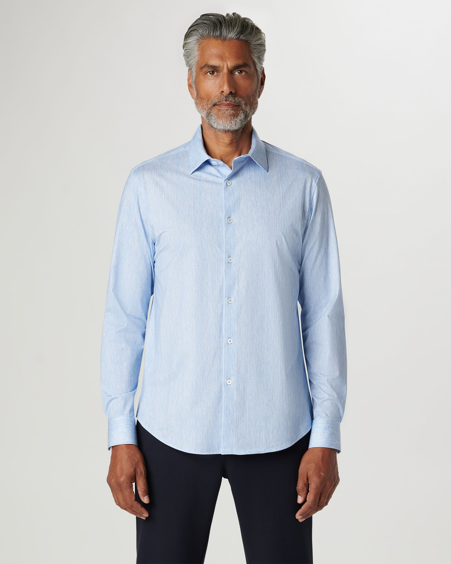 ABSTRACT STRIPE 8 WAY STRETCH SHIRT - CLASSIC BLUE