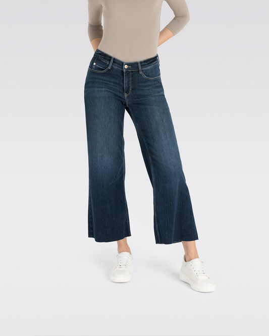 DREAM WIDE CROPPED JEANS - AUTHENTIC DARK