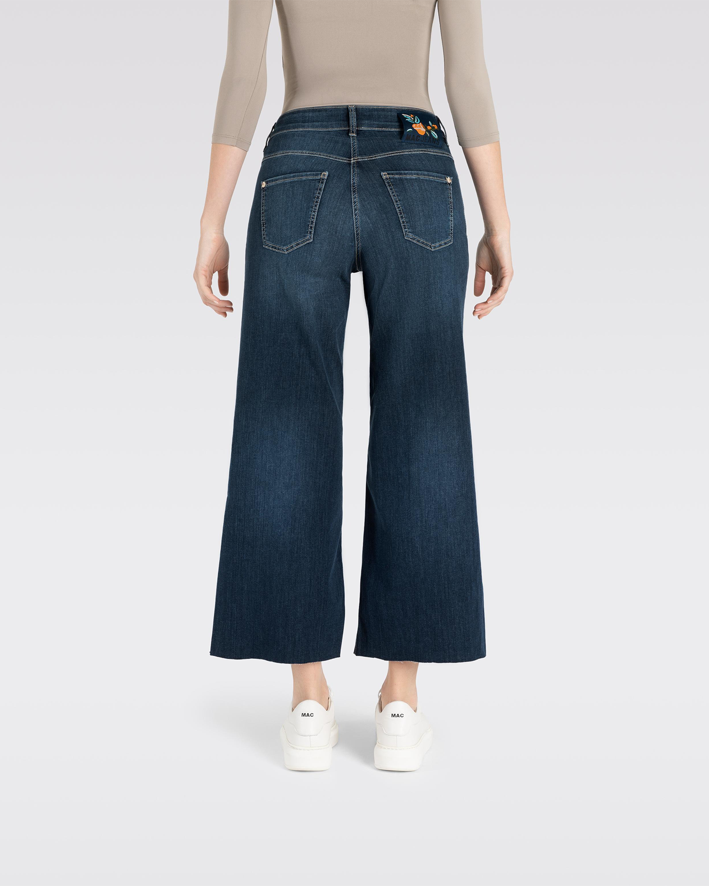 DREAM WIDE CROPPED JEANS - AUTHENTIC DARK
