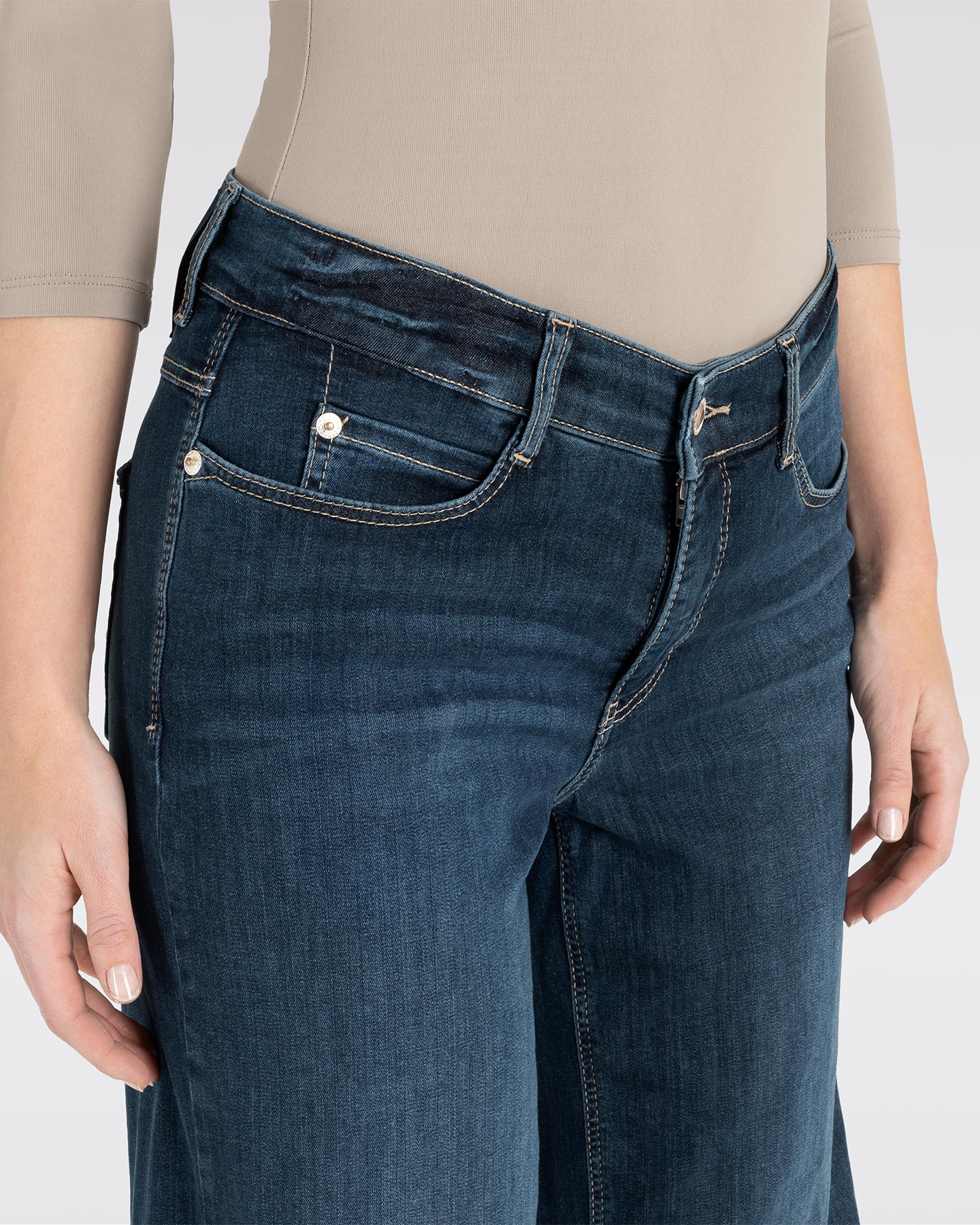 DREAM WIDE CROPPED JEANS - AUTHENTIC DARK