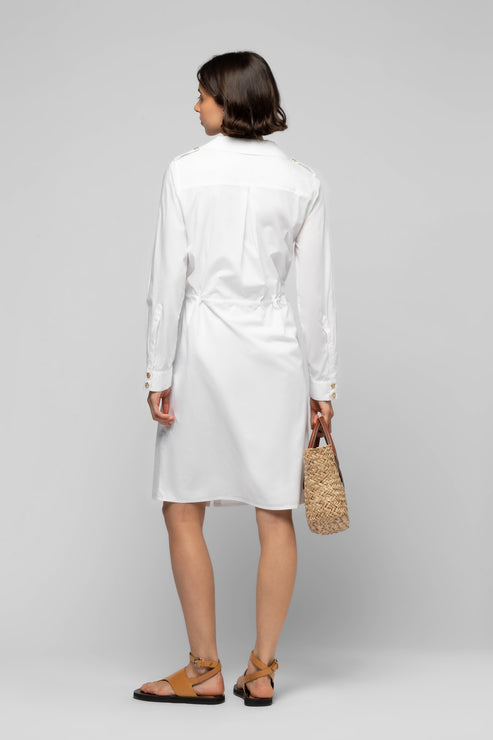 RAMIE SHIRT DRESS - WHITE