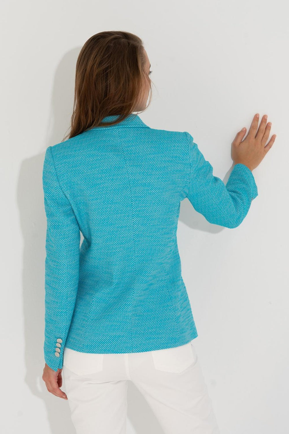 ESPINAR TEXTURED TURQUOISE BLAZER TJ Bailey's