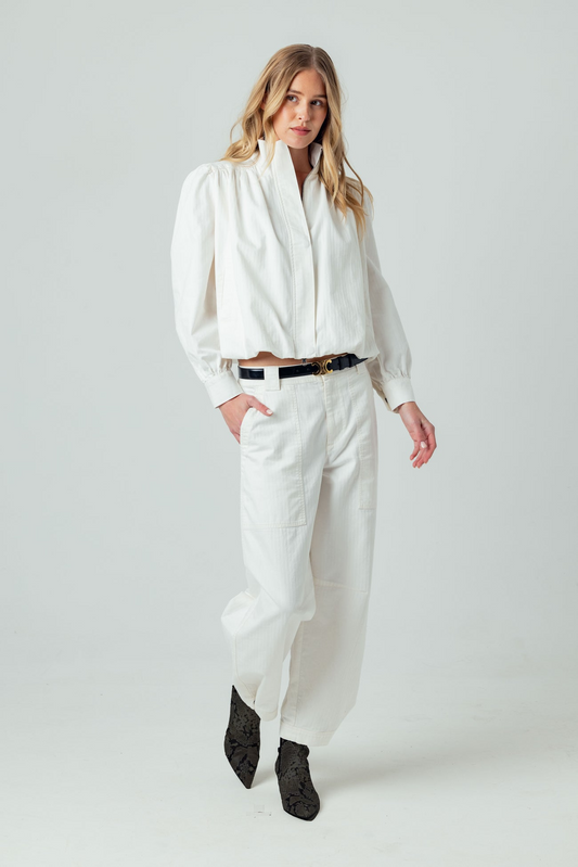 TWILL SAWYER PANT - BONE