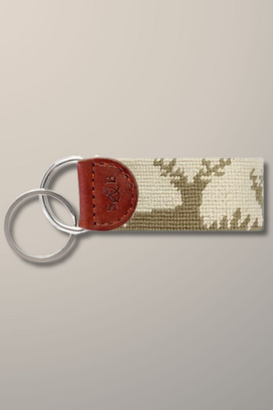 DEER HUNTING KEY FOB - LIGHT KHAKI