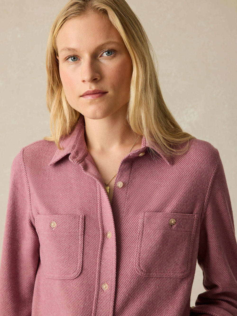 LEGEND SWEATER SHIRT - ROSE TWILL