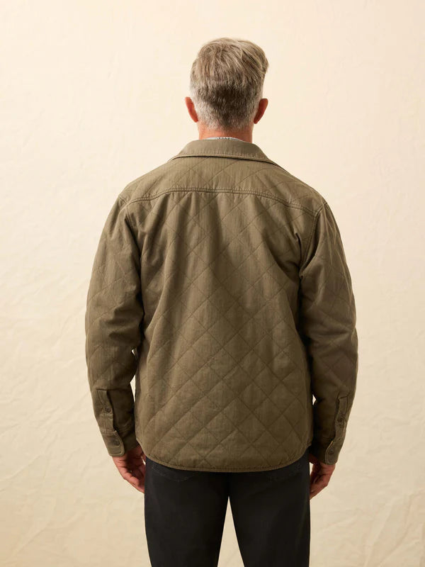 DOUG GOOD FEATHER REVERSIBLE BONDI JACKET - PRAIRE OLIVE