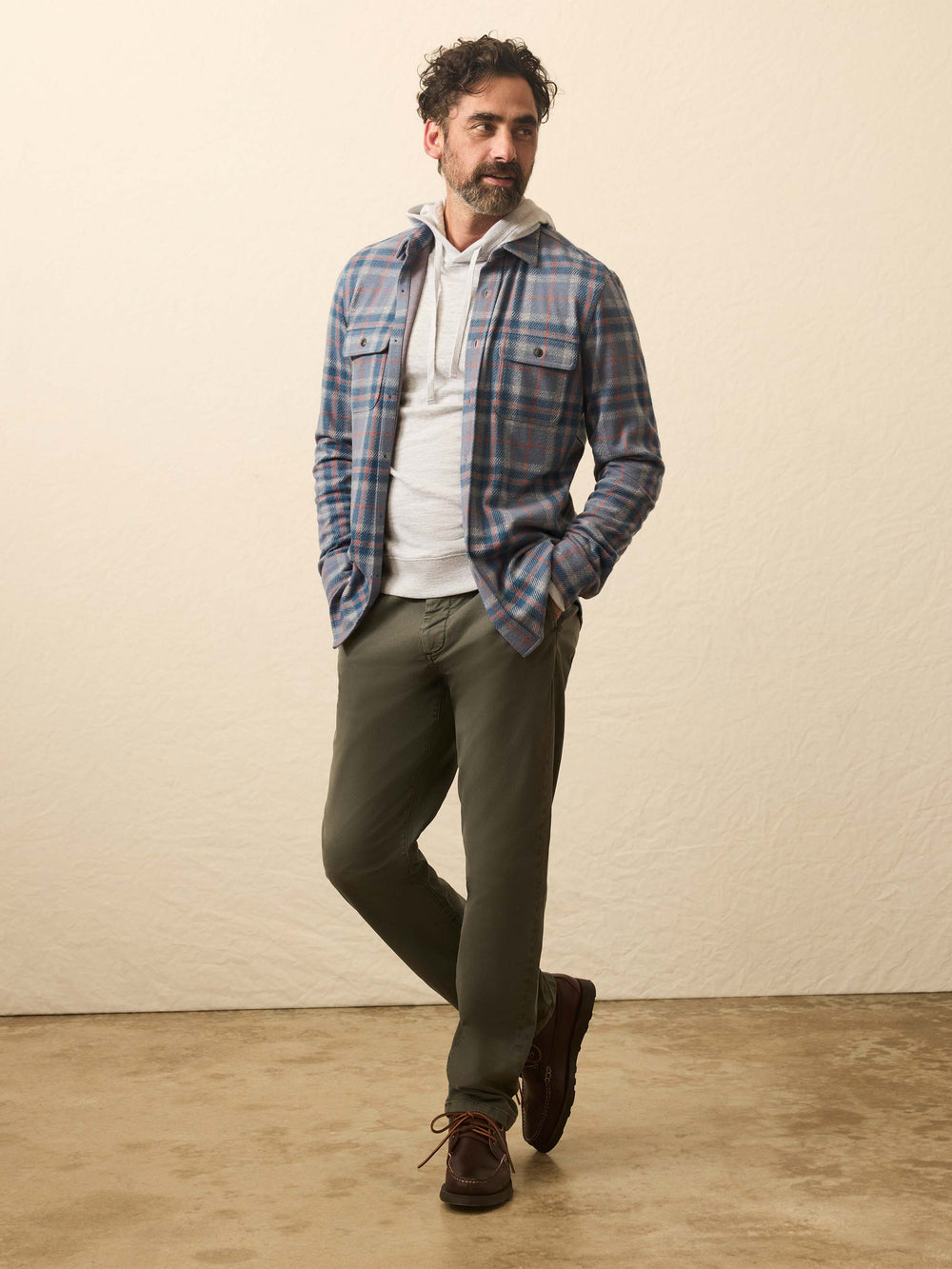 LEGEND SWEATER SHIRT - THREE LAKES PLAID