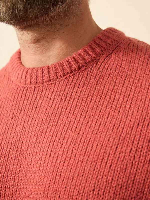HEIRLOOM CREWNECK SWEATER - ECLIPSE RED