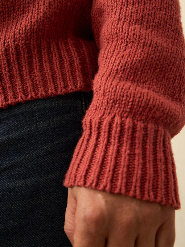 HEIRLOOM CREWNECK SWEATER - ECLIPSE RED