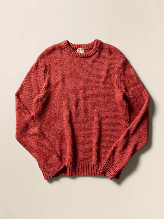 HEIRLOOM CREWNECK SWEATER - ECLIPSE RED
