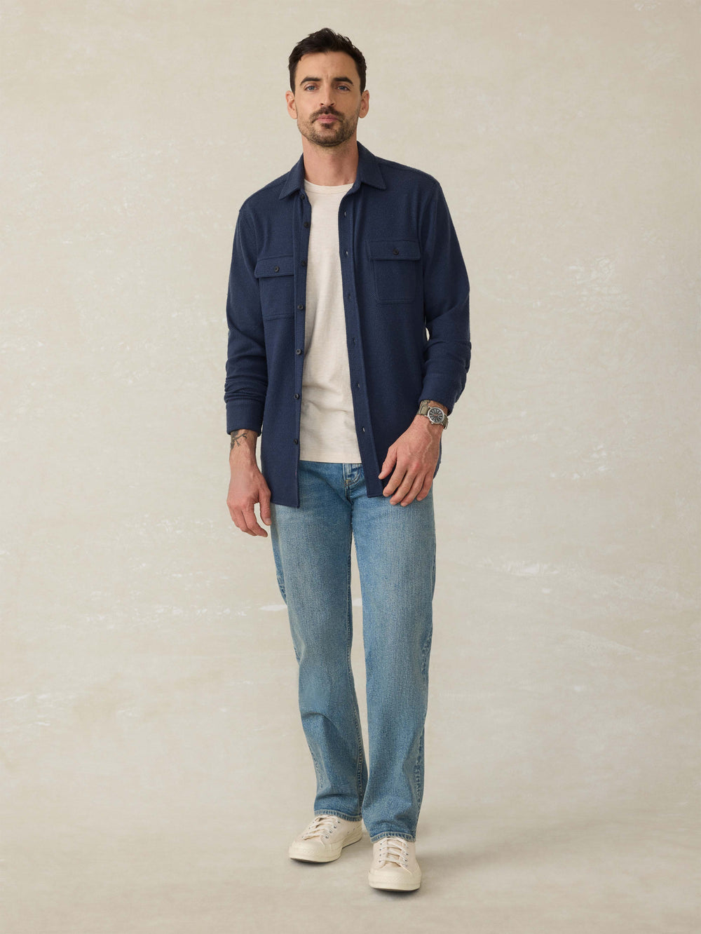 LEGEND SWEATER SHIRT - BRIGHTON NAVY TWILL