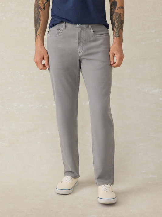 STRETCH TERRY FIVE POCKET PANT - IRON