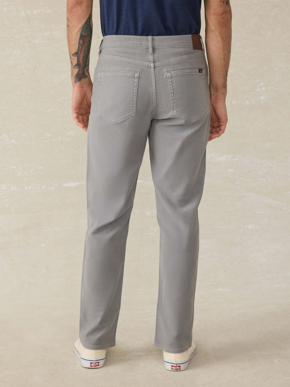 STRETCH TERRY FIVE POCKET PANT - IRON