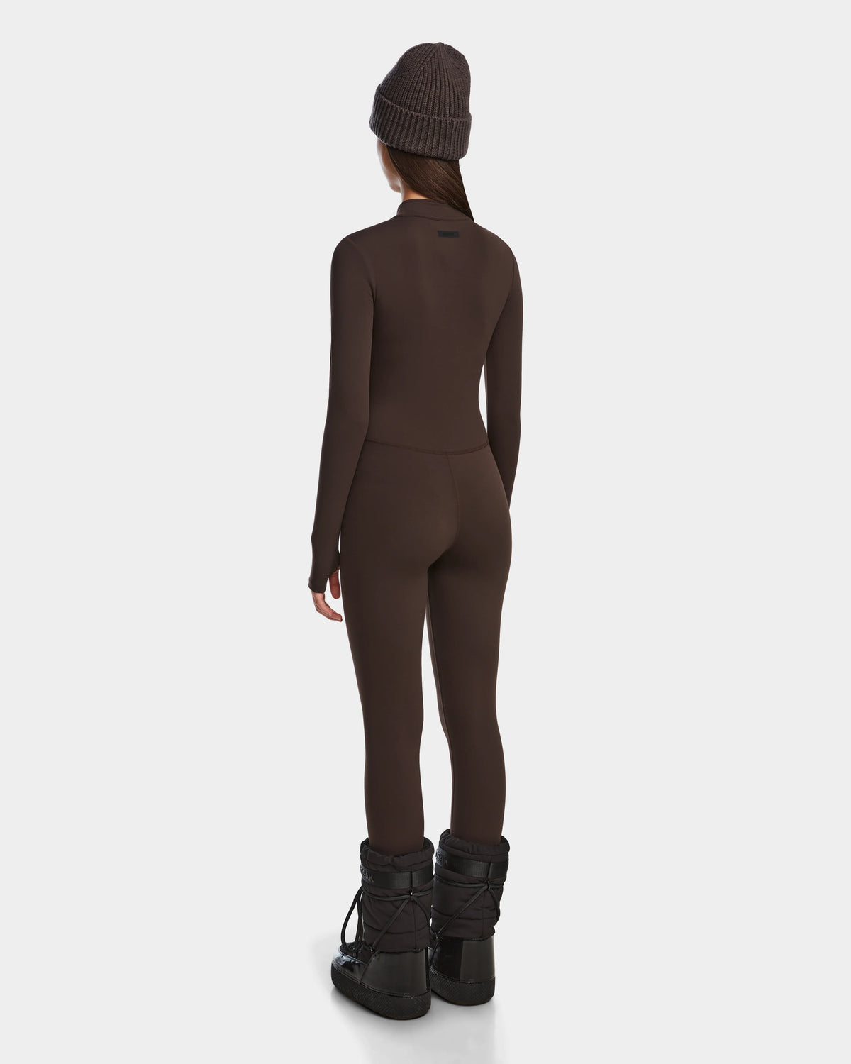 IVY LONG SLEEVE CATSUIT - ESPRESSO