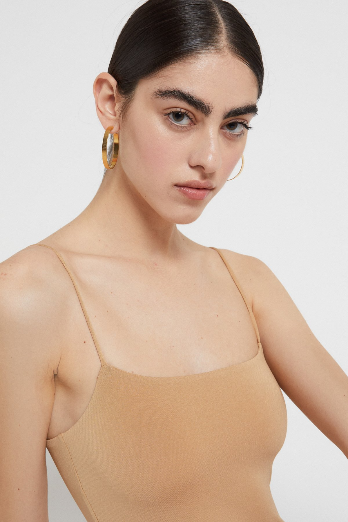 SPAGHETTI STRAP BODYSUIT - SABBIA