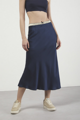 GONNA NAVY SKIRT
