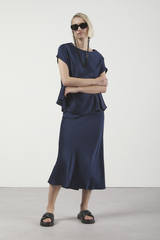 GONNA NAVY SKIRT