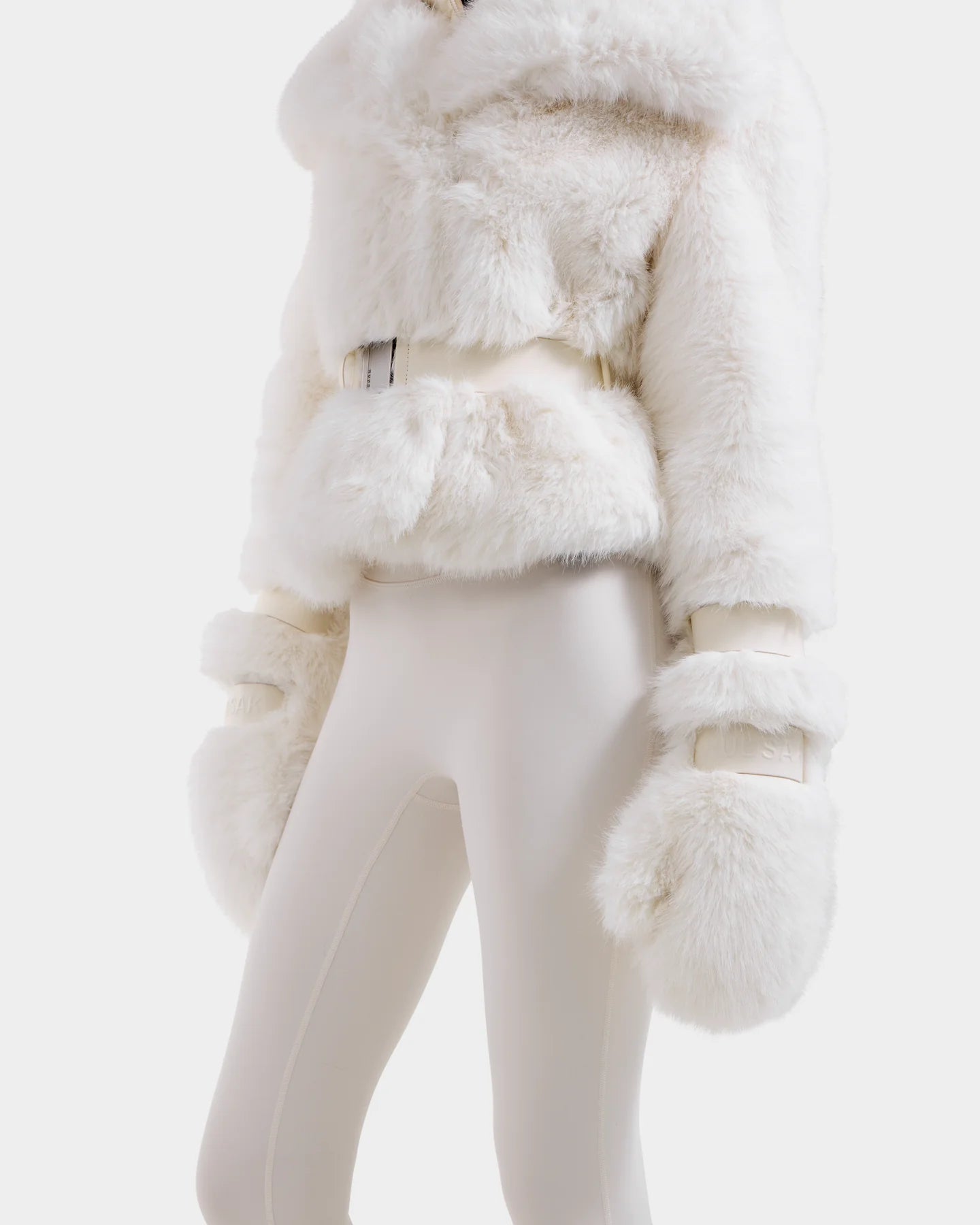 CHLOE FAUX FUR COAT - ICELAND
