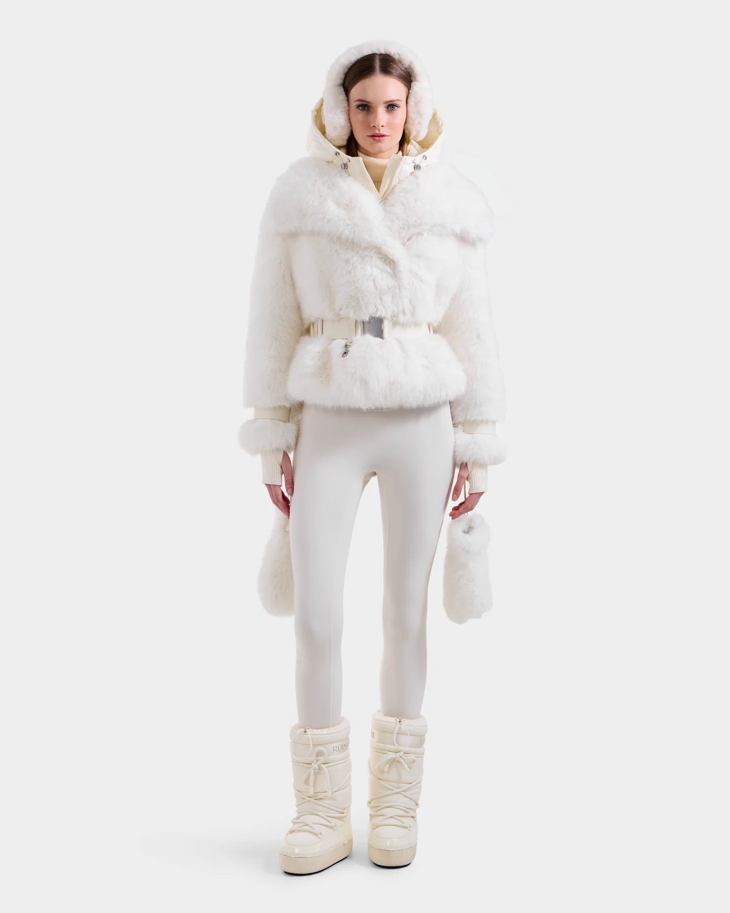 CHLOE FAUX FUR COAT - ICELAND