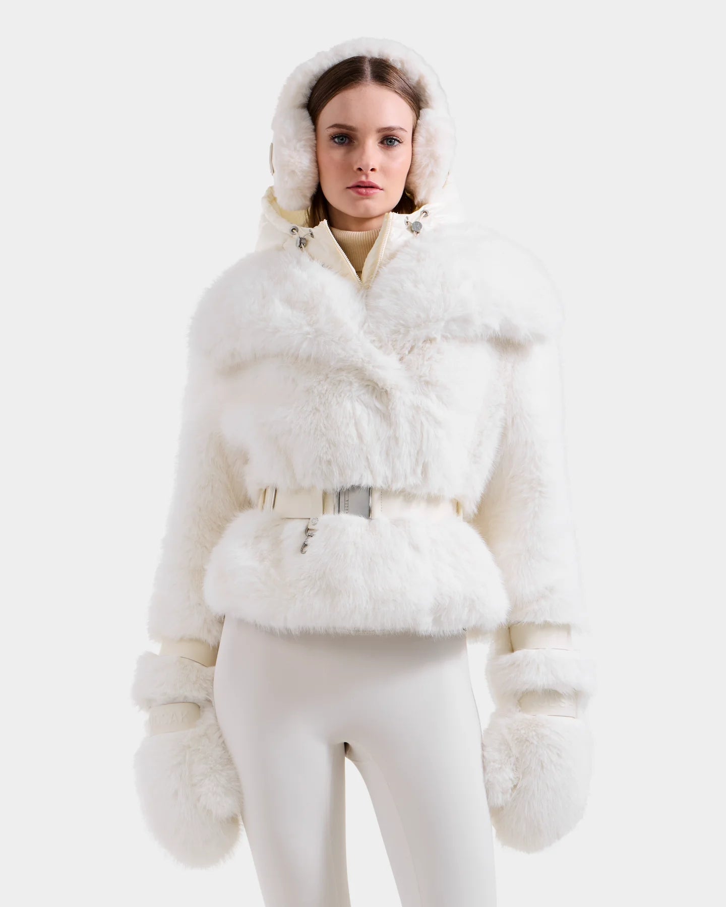 CHLOE FAUX FUR COAT - ICELAND