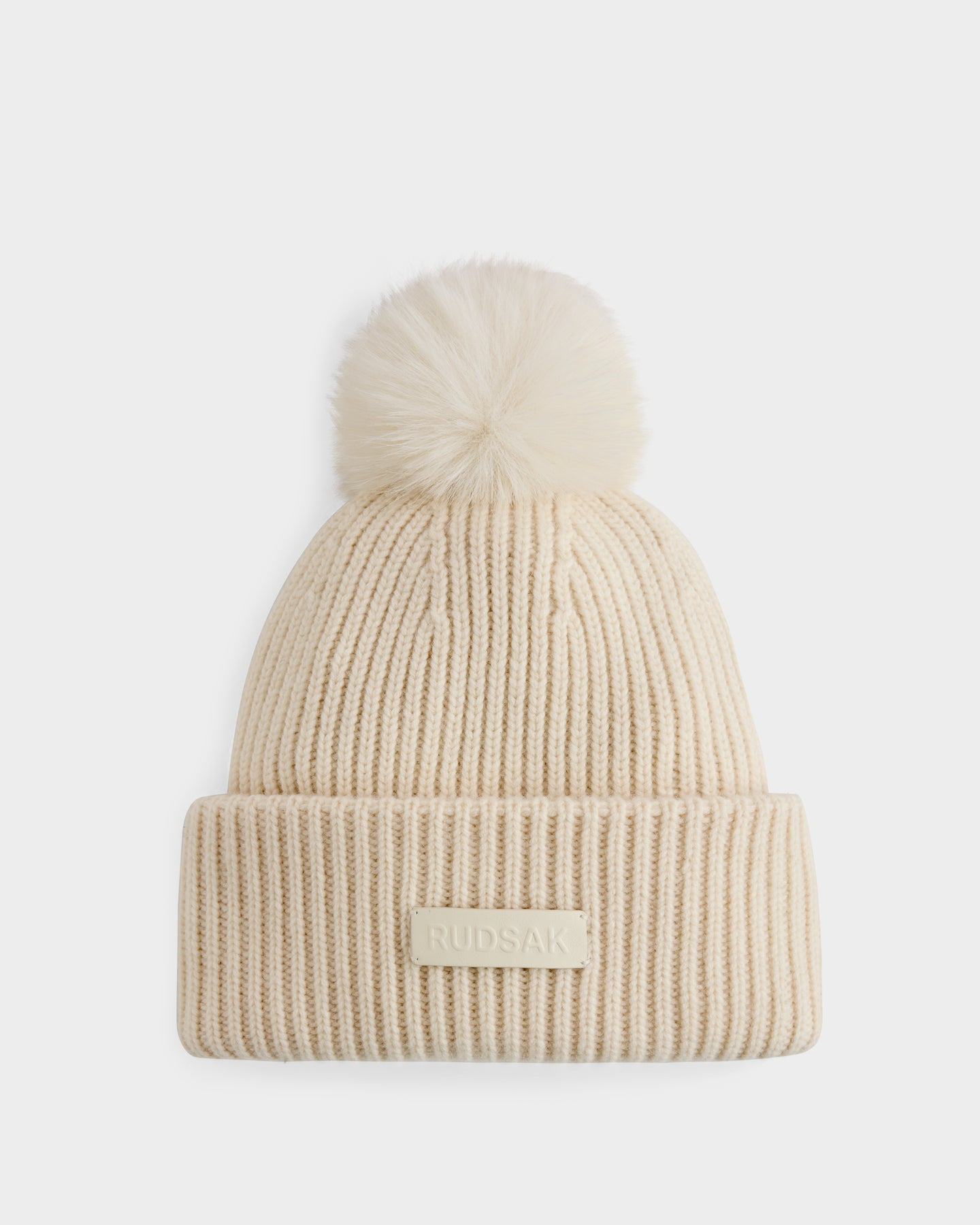 DARA WOOL CASHMERE POM POM HAT - VANILLA