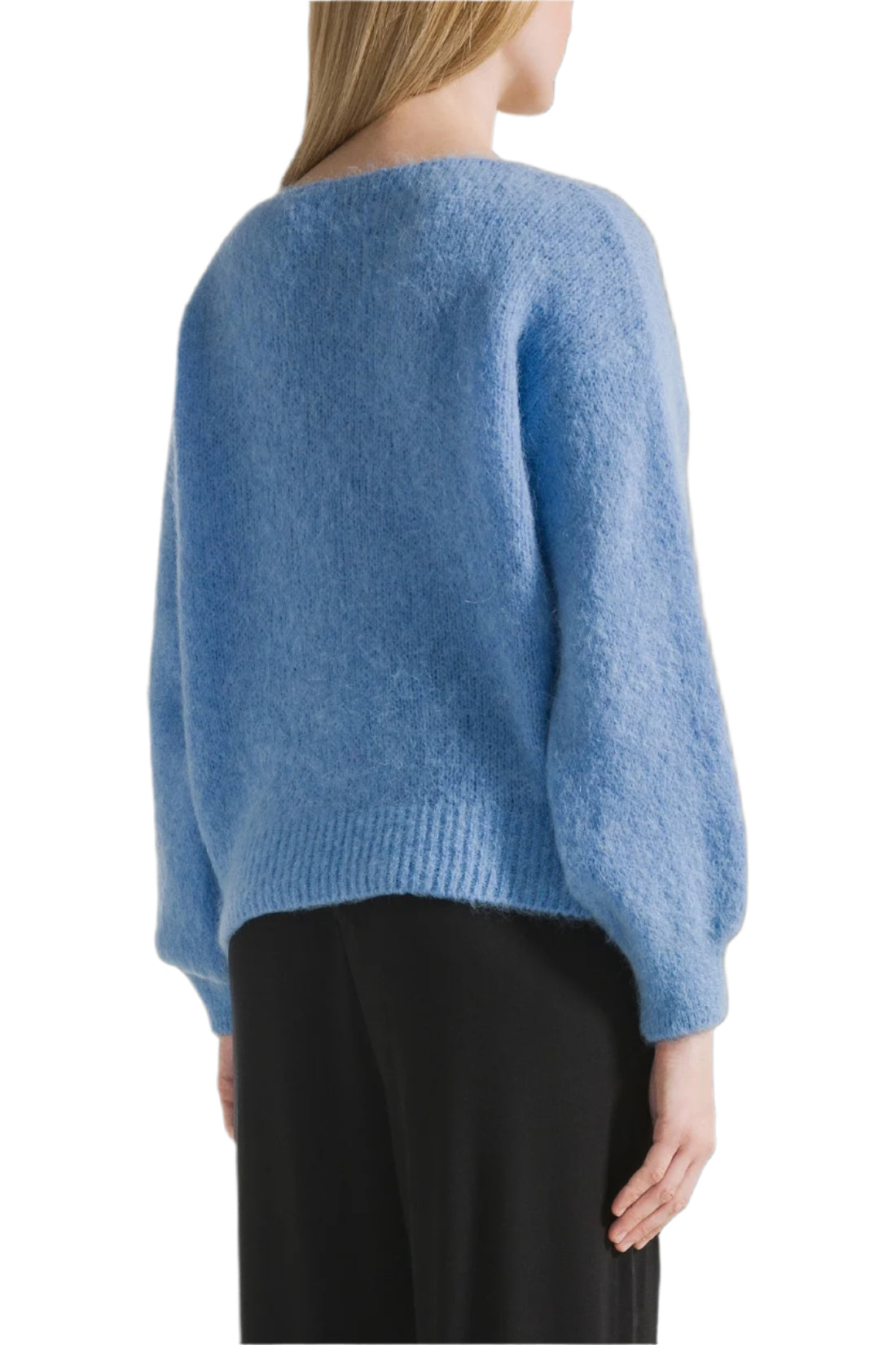 MILANA ALPACA BLEND SWEATER - SKY BLUE