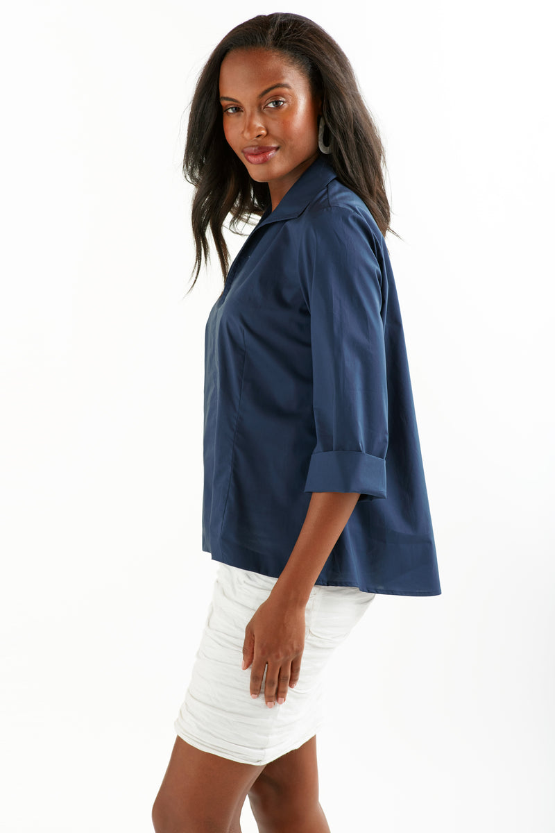 NAVY SWING SHIRT