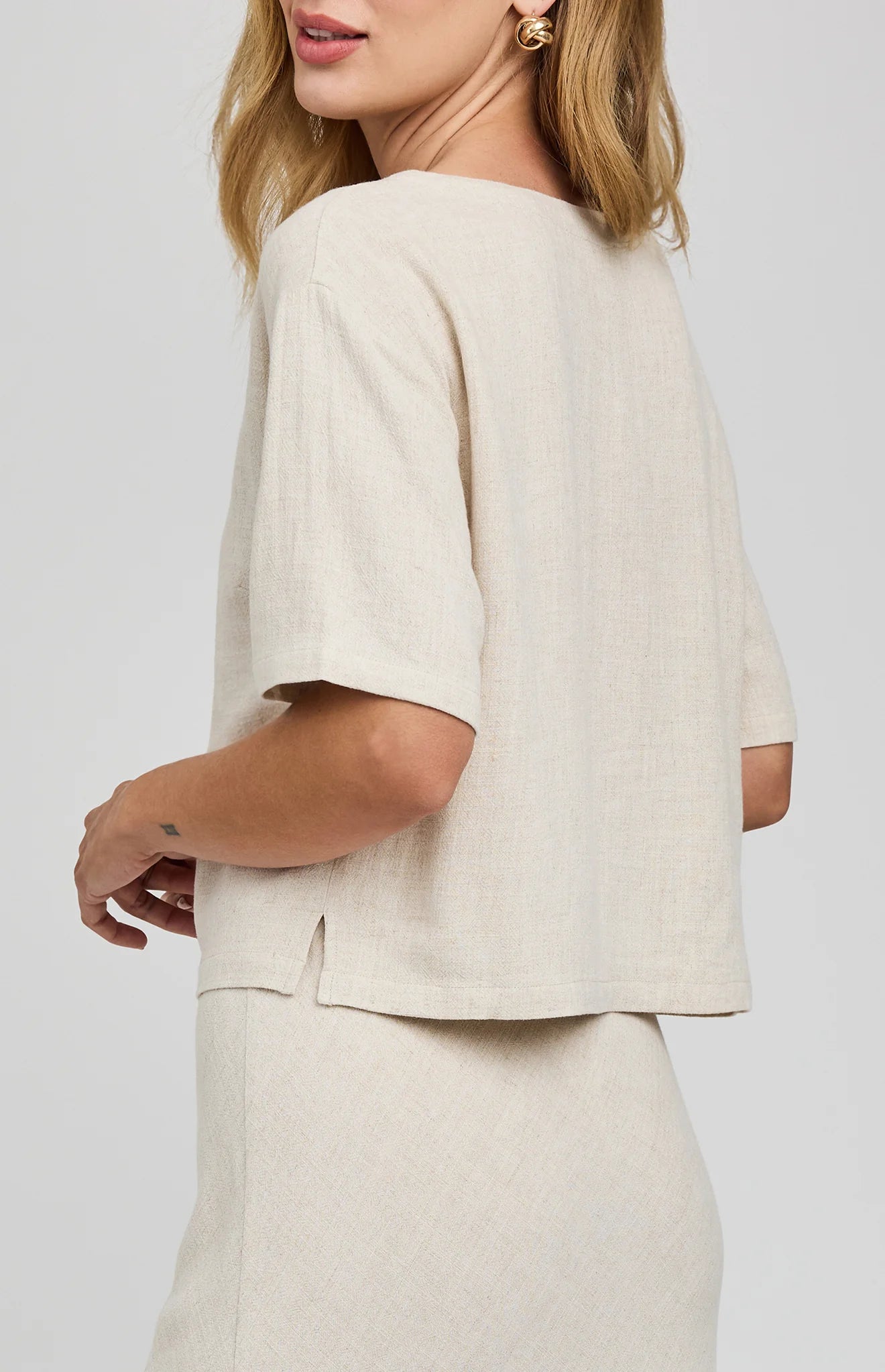 GEMINI LINEN TOP - LINEN
