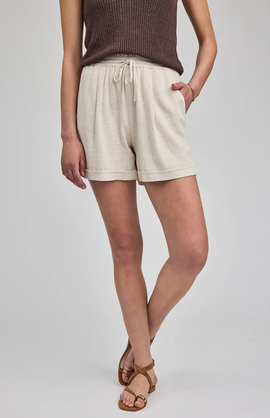 JUNO LINEN BLEND SHORT - LINEN