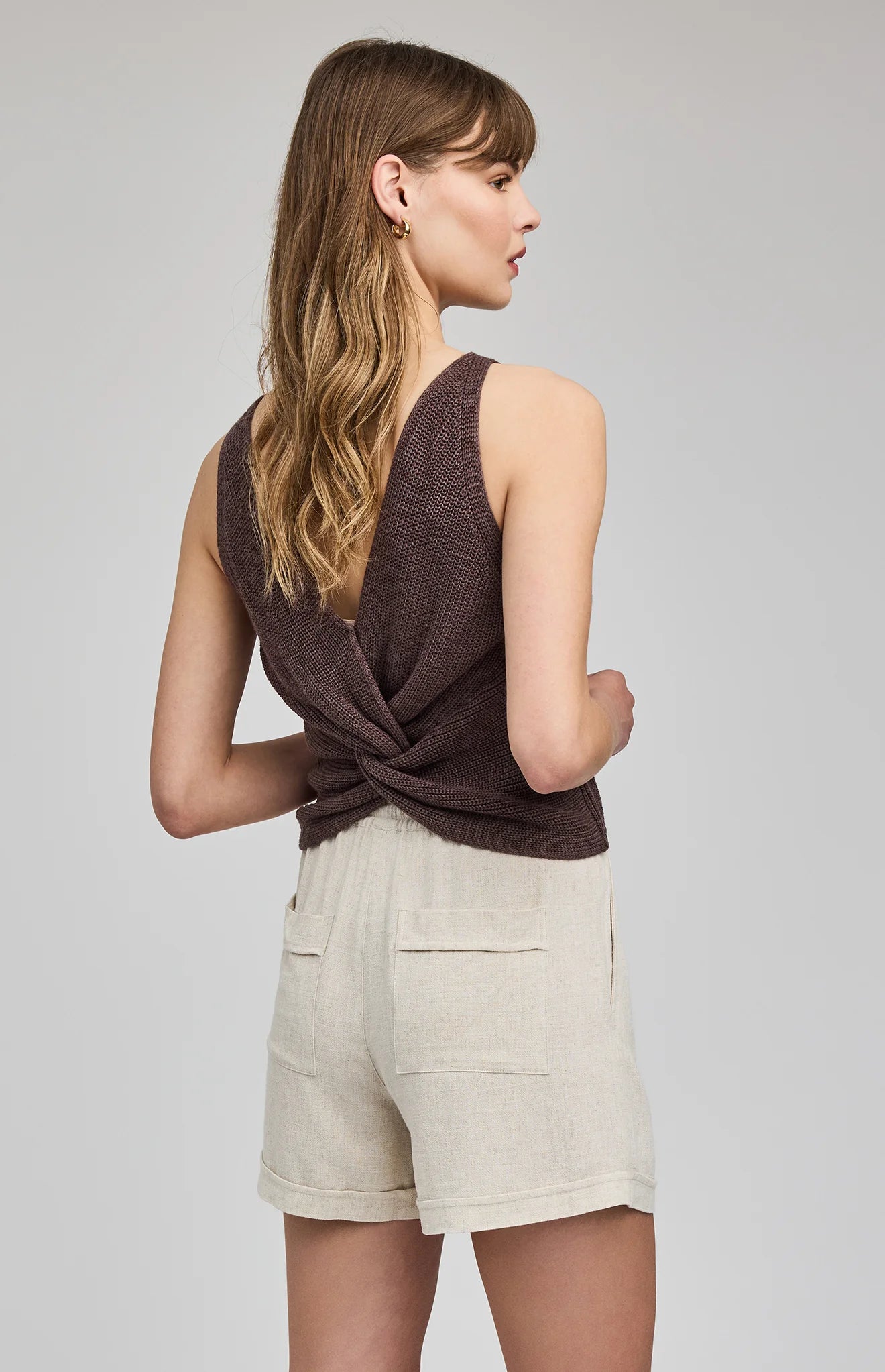 JUNO LINEN BLEND SHORT - LINEN