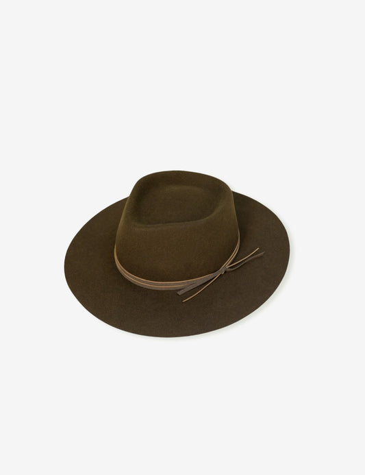 INDIA FELT HAT - GOLDEN GREEN