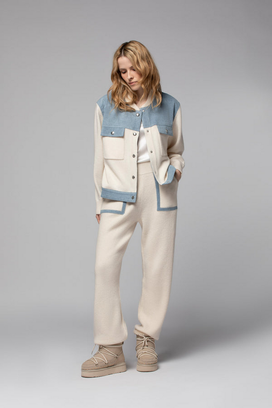 AANOR COW SUEDE SHEARLING BOOT - LATTE