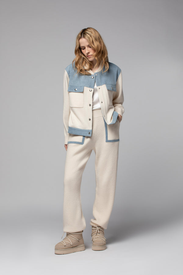 AANOR COW SUEDE SHEARLING BOOT - LATTE