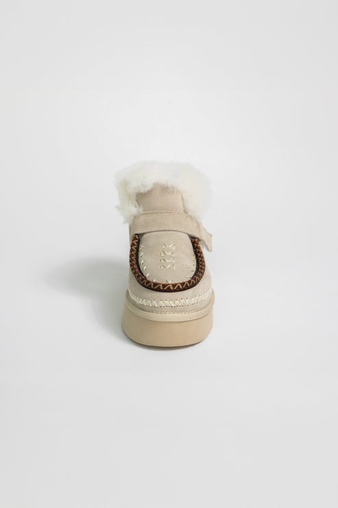 ALPINE SUEDE AND SHEEPSKIN BOOT - LATTE