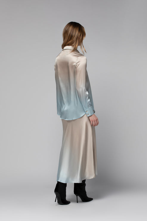 LEVY SLIK BLOUSE - GRADIENT SKY