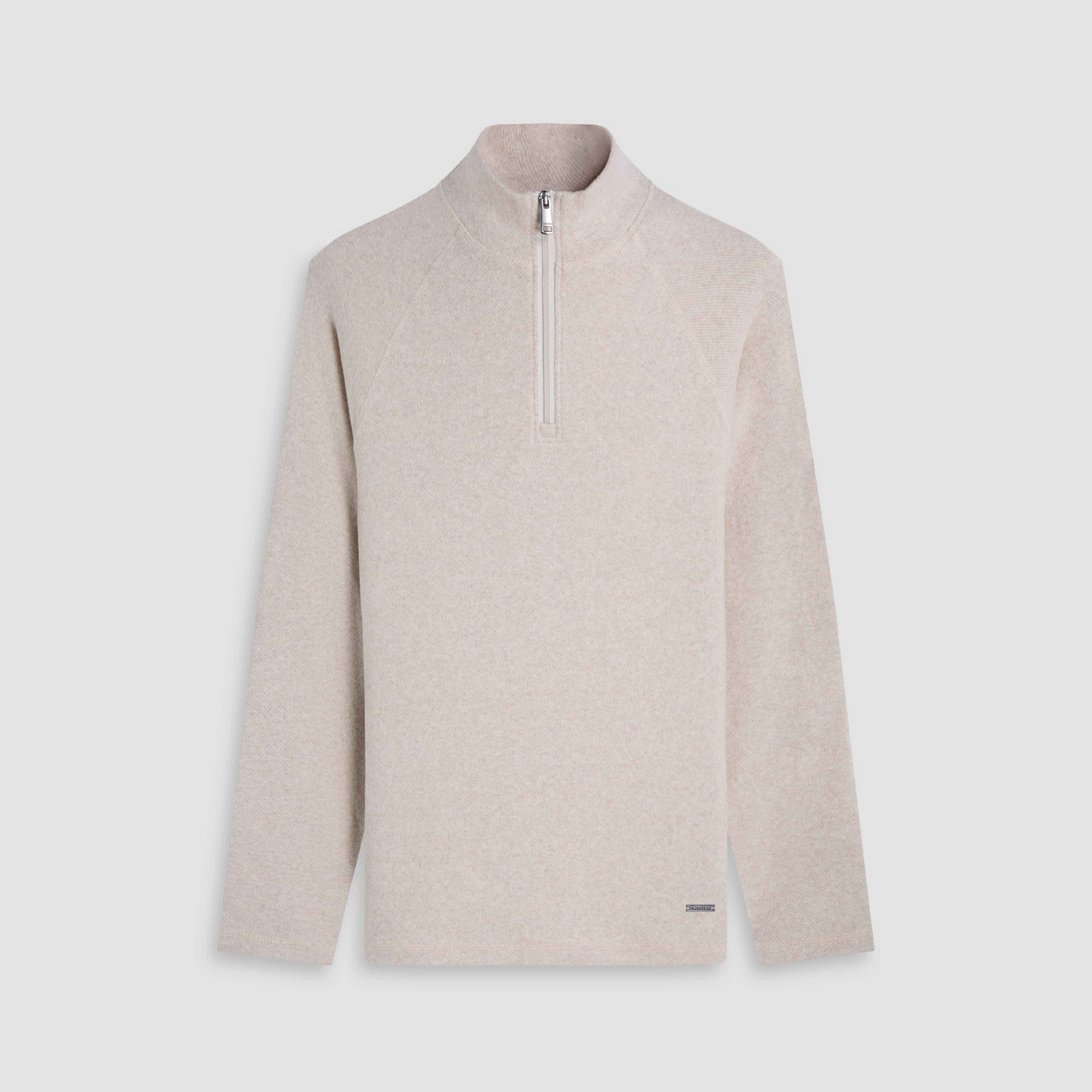 HEATHERED FLANNEL 1/4 ZIP PULLOVER - SAND