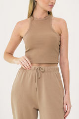 LIFE LOUNGE TANK - CARAMEL