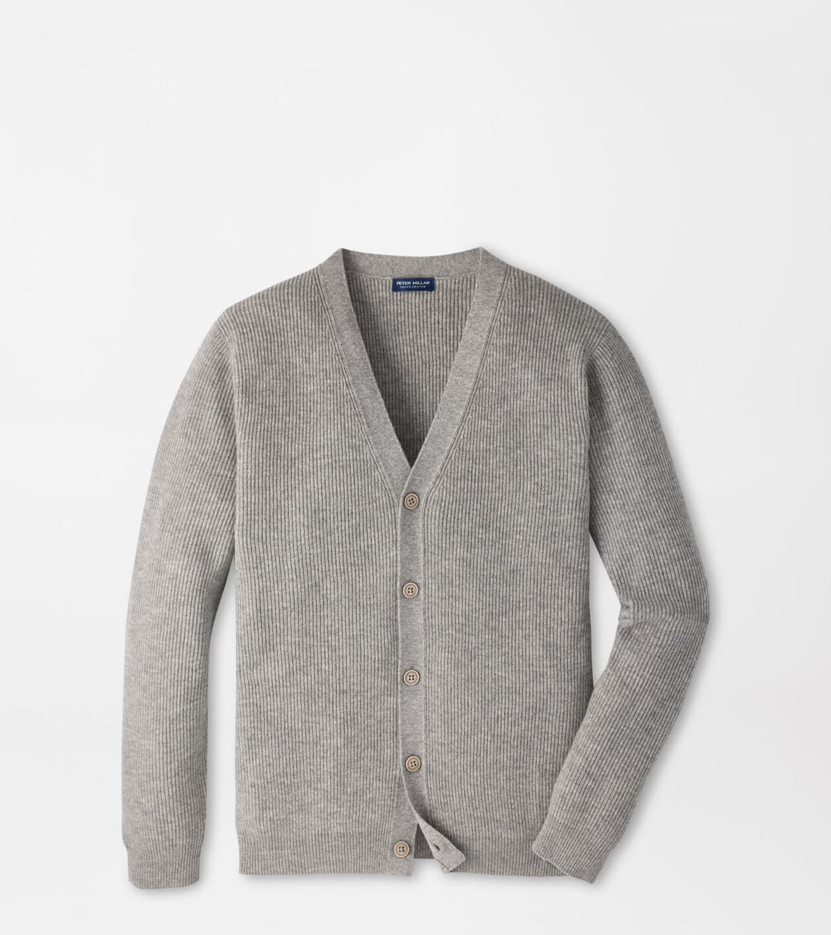 ALPINE V-NECK CARDIGAN SWEATER - GALE GREY