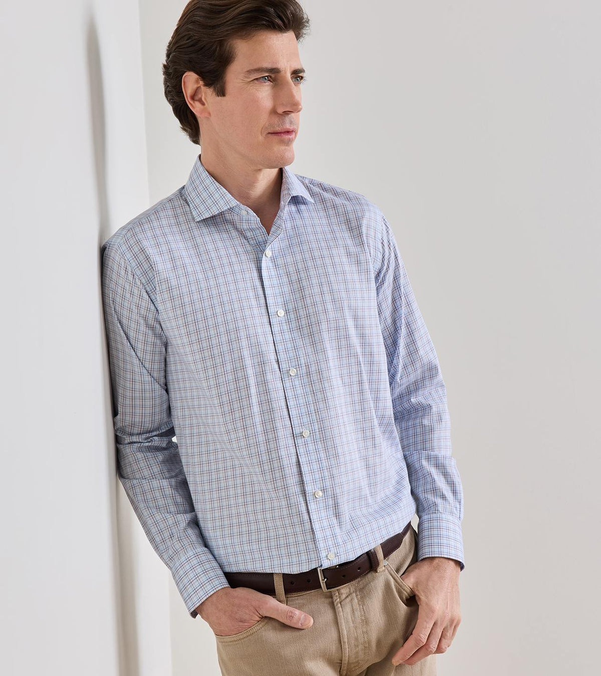 AMOS COTTON SHIRT - WHITEHAVEN BLUE