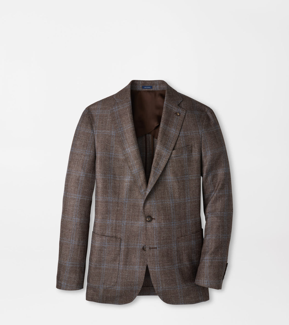 ARDEN WINDOWPANE SOFT JACKET - ASH BROWN