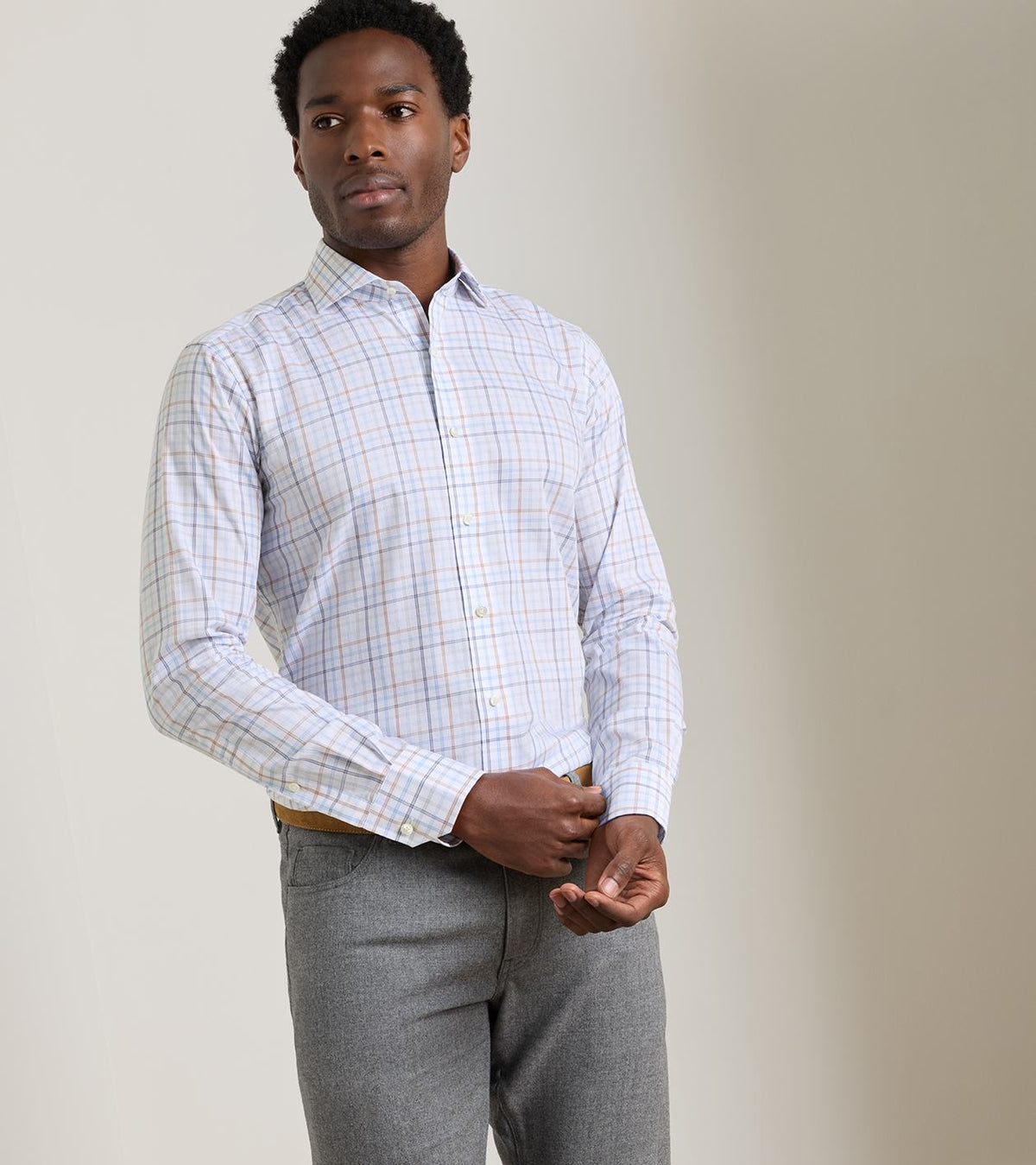 ARTHUR COTTON SHIRT - WINDY BLUE