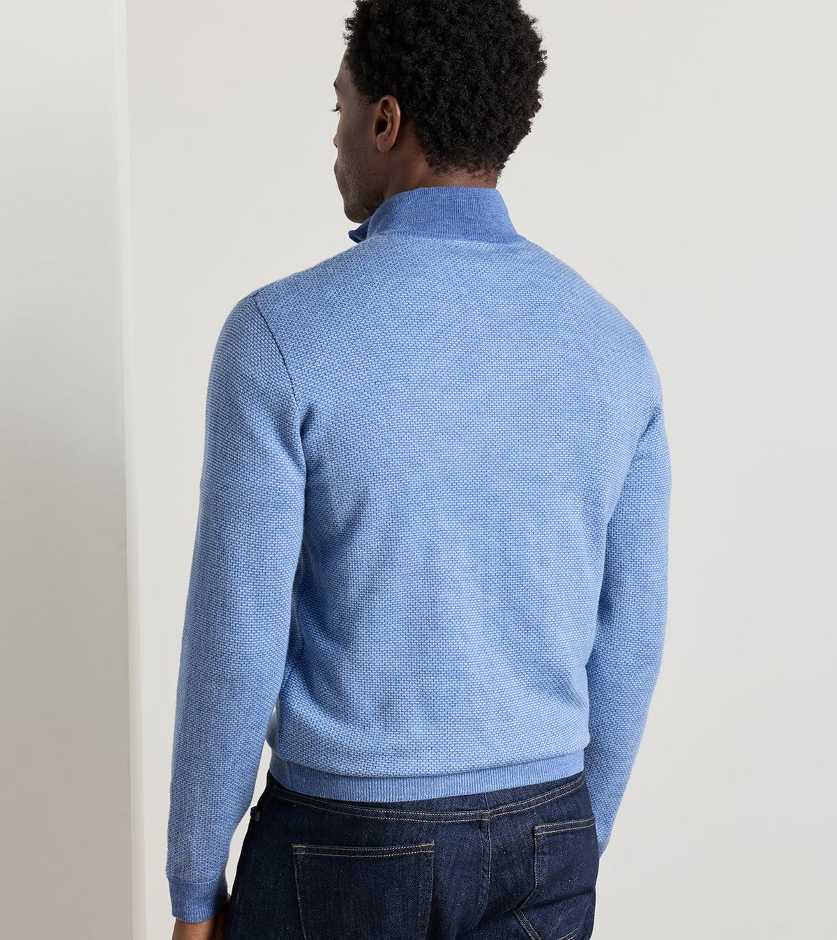 ASHLAND 1/4 ZIP SWEATER - STORM