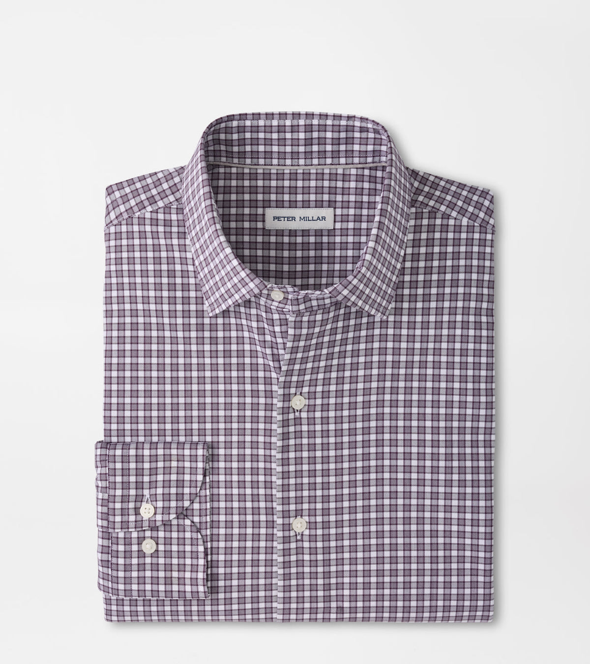 ATLAS CROWN LITE COTTON STRETCH SHIRT - GRAPESEED