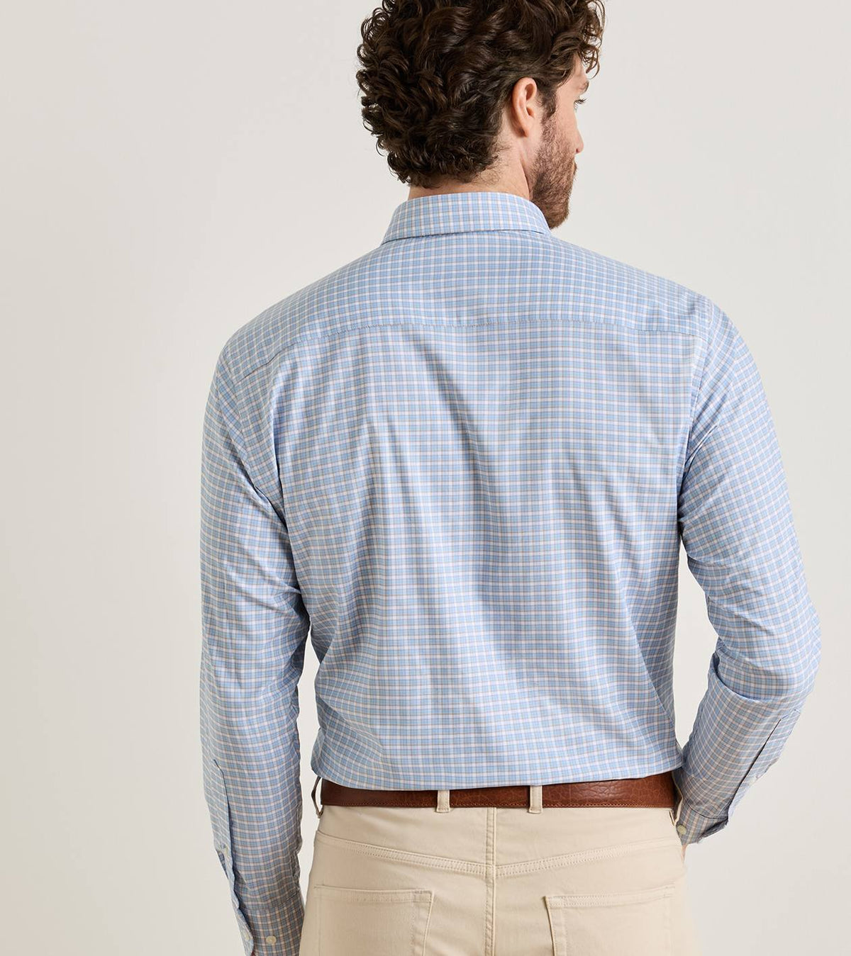 CHARLES PERFORMANCE TWILL SHIRT - COTTAGE BLUE
