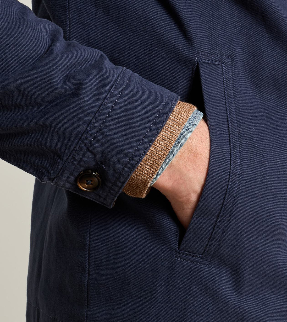 CHATHAM COTTON CASHMERE COAT - PROVIDENCE NAVY