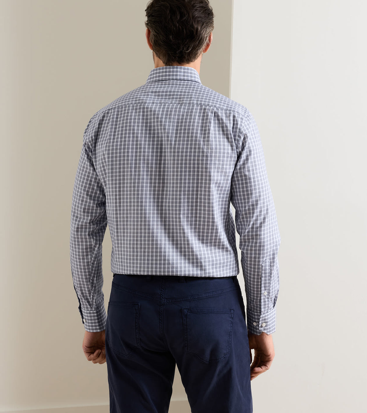 CHESTER COTTON SHIRT - NAVY