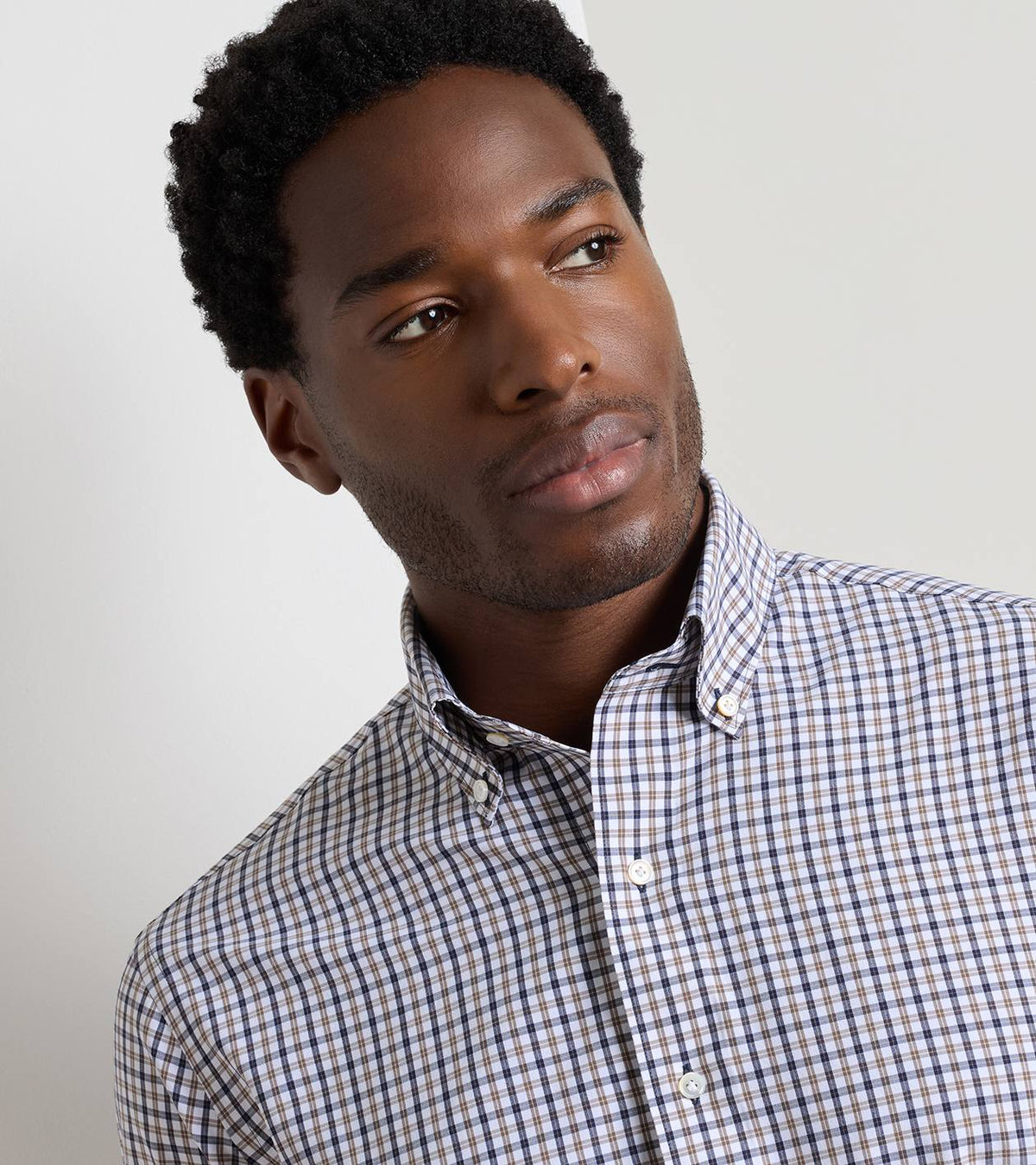 CLARENCE PERFORMANCE POPLIN SHIRT - NAVY