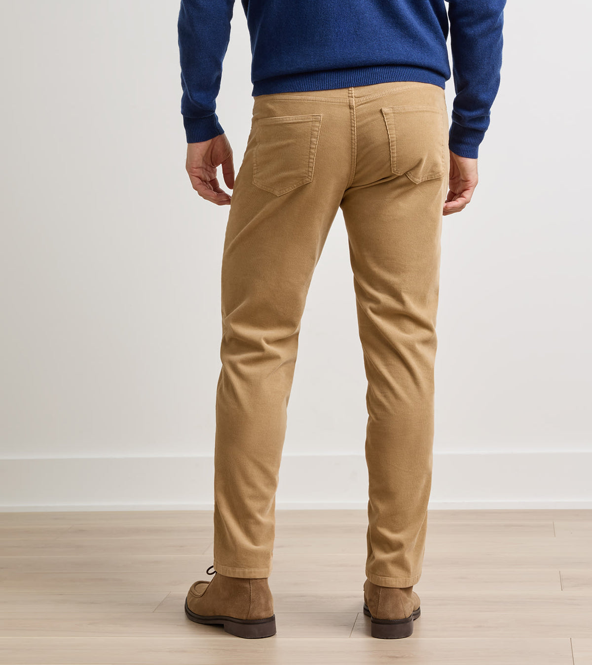 CLASSIC COMFORT CORDUROY FIVE POCKET PANT - KHAKI