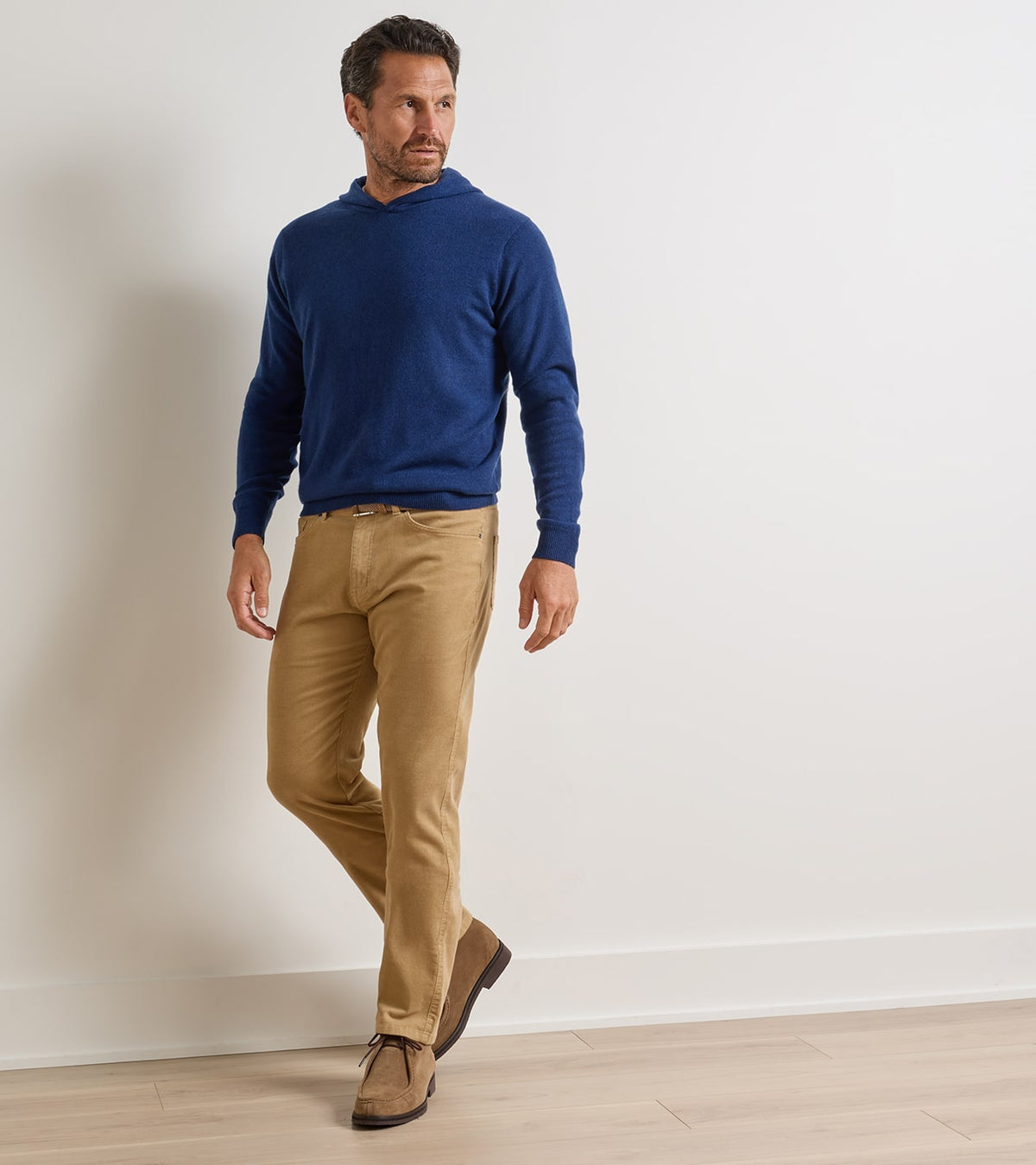 CLASSIC COMFORT CORDUROY FIVE POCKET PANT - KHAKI